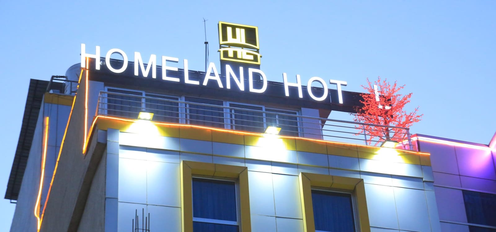Exterior of Homeland Hotel